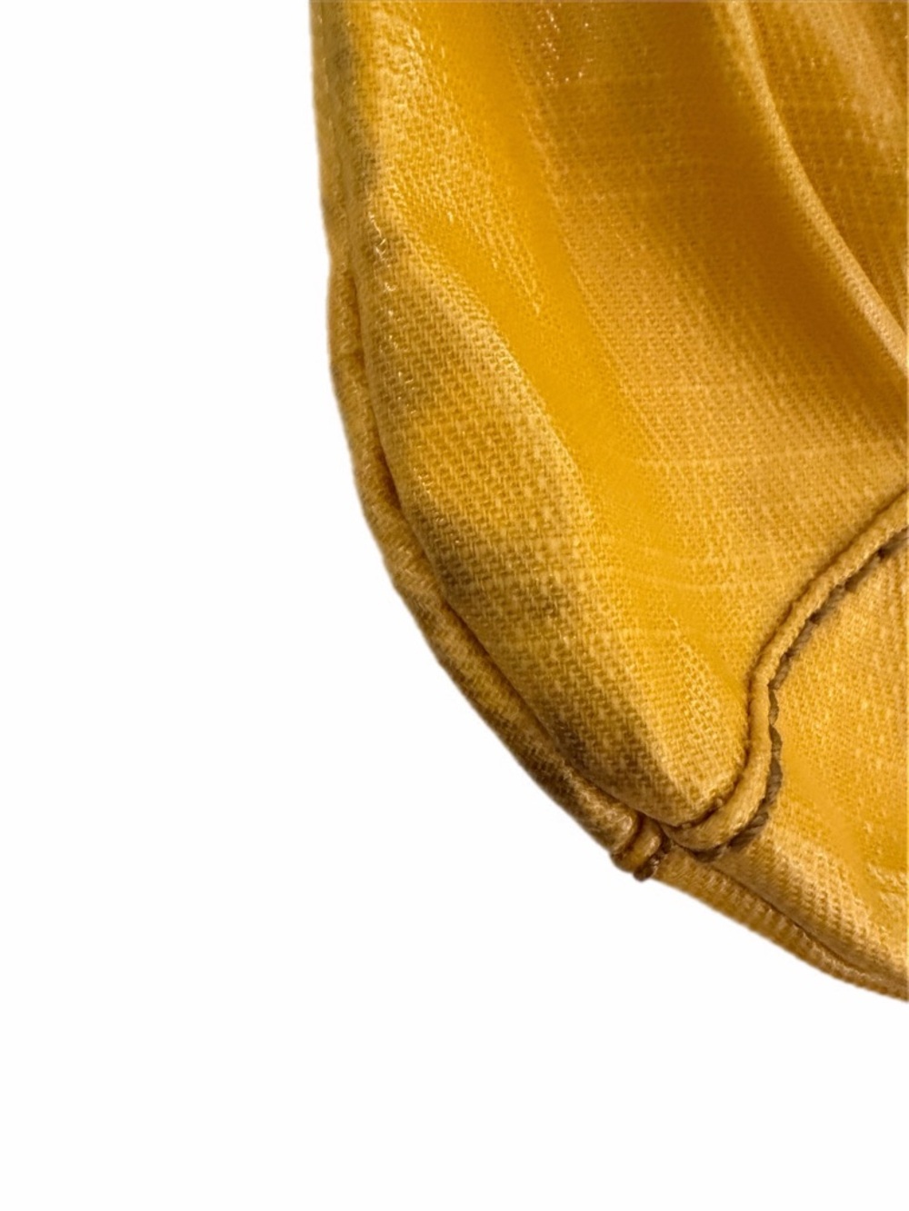 Fossil Key-Per Yellow Crossbody Bag Canvas Leather Trim Boho Shoulder Purse - Picture 6 of 10